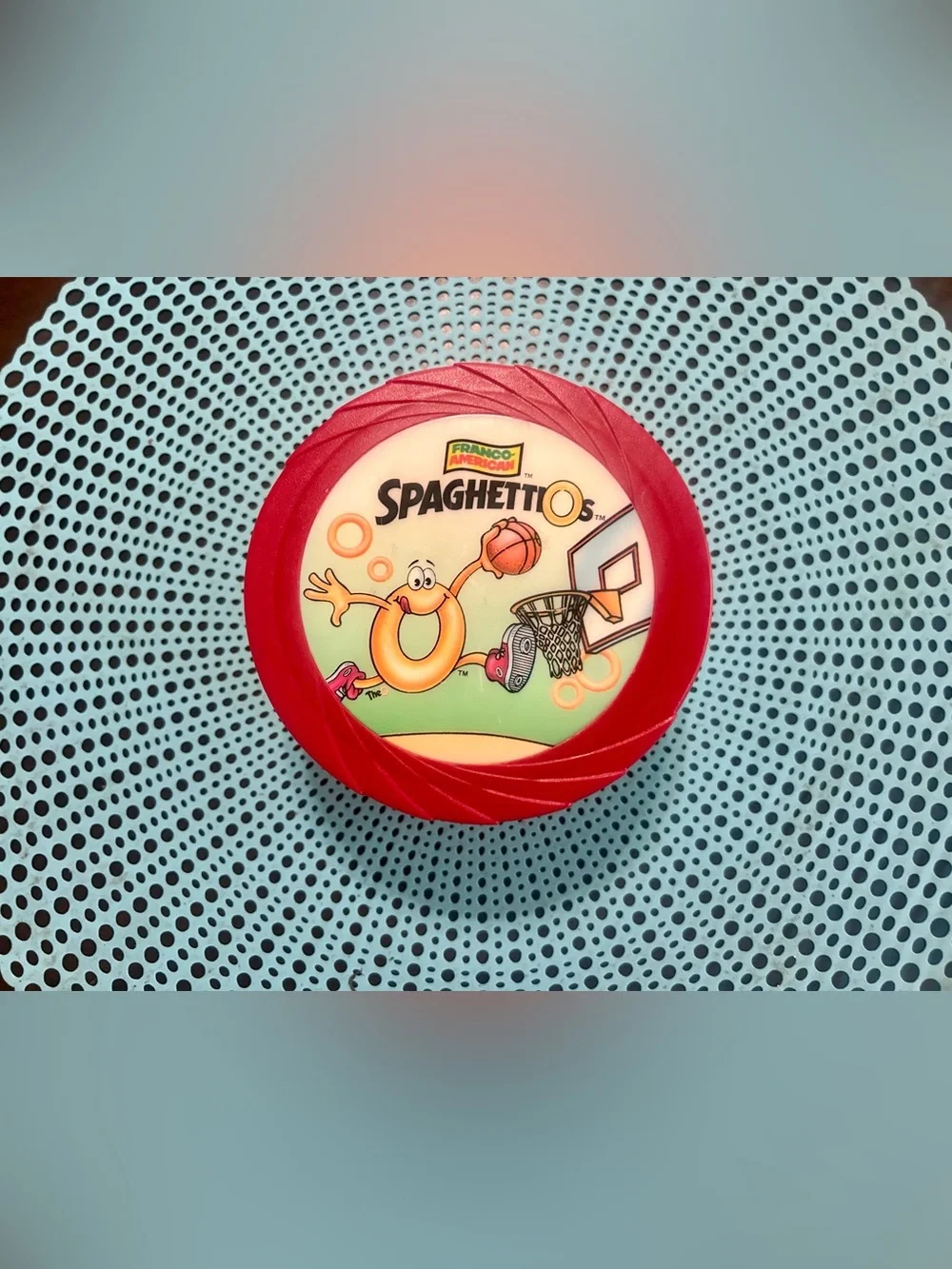 Vintage - American SpaghettiOs Soup Travel Bowl - Insulated - Basketball - 2001